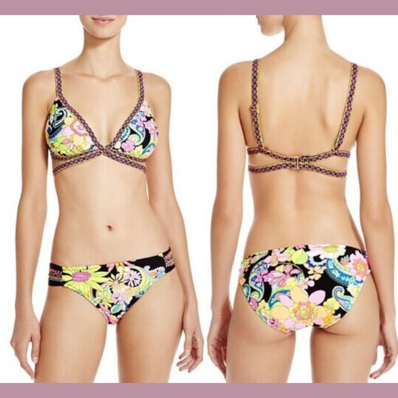 NEW Trina Turk‎ Monaco Faux Wrap Top + Bottom 6 - Picture 1 of 7